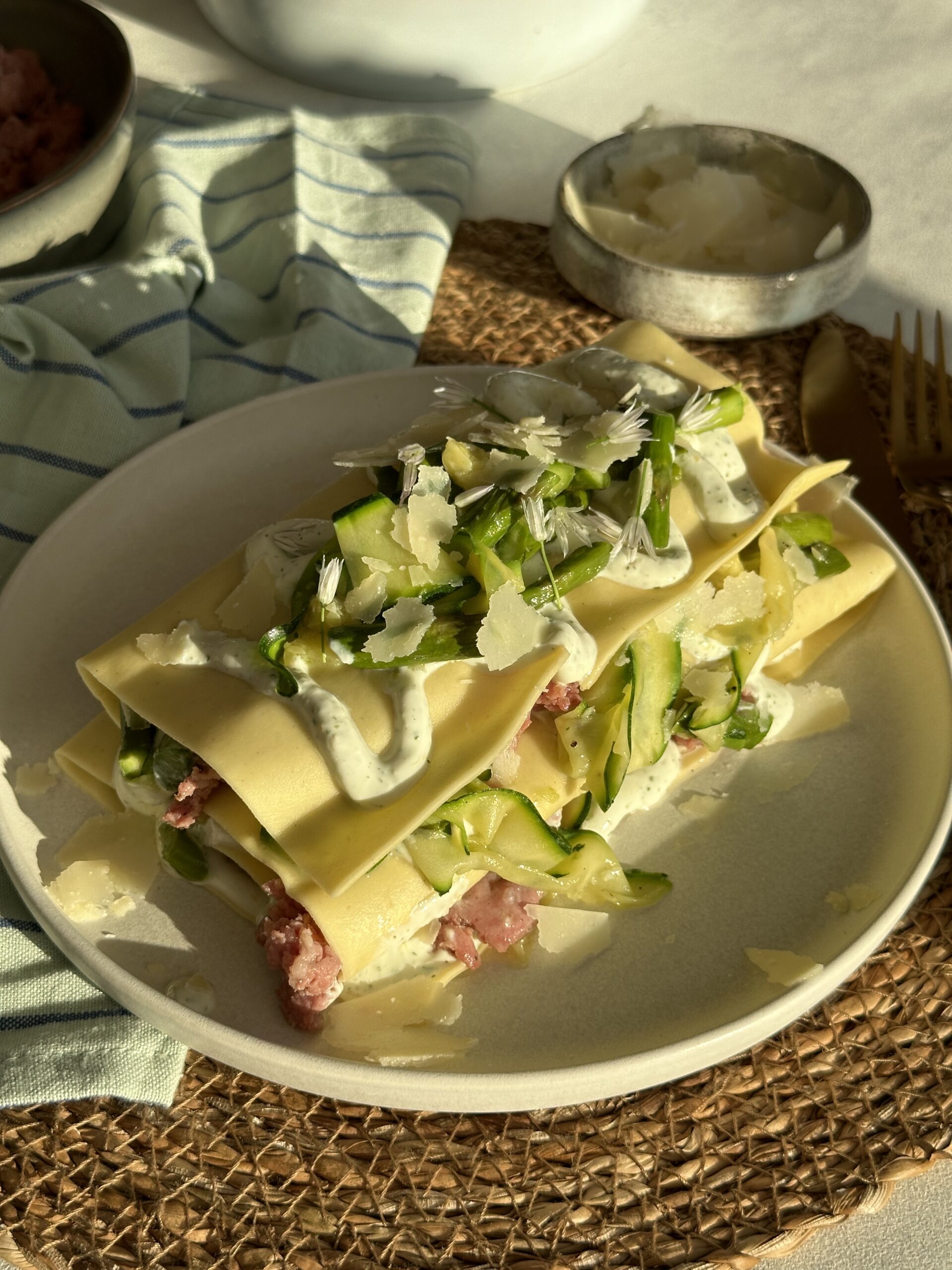Åben squash lasagne