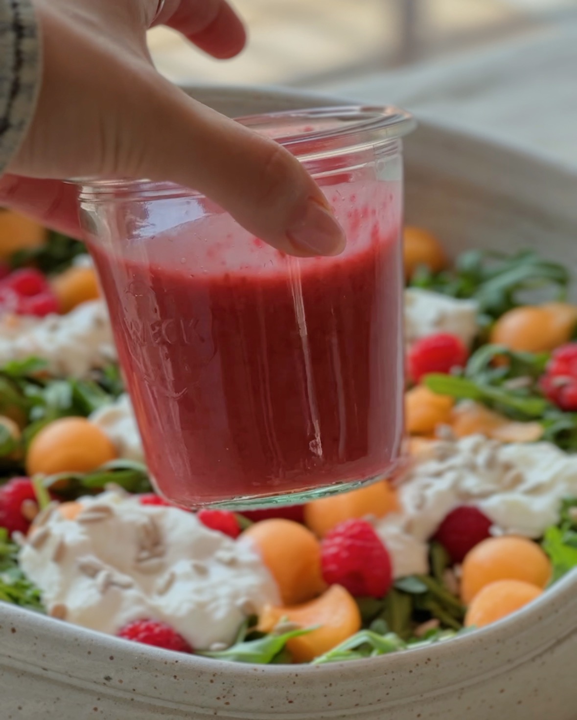 Hindbær vinaigrette