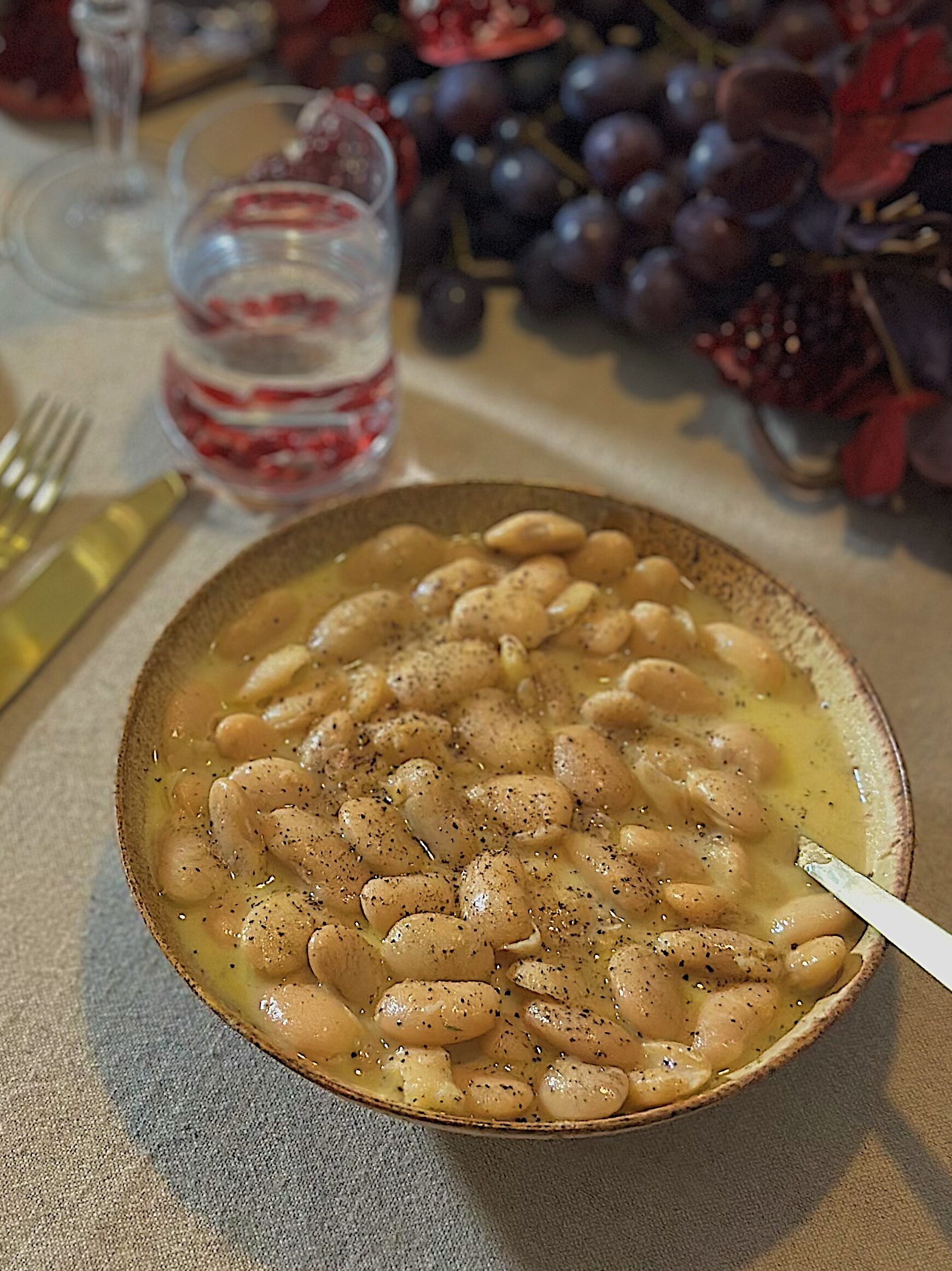 Cacio e pepe butter beans